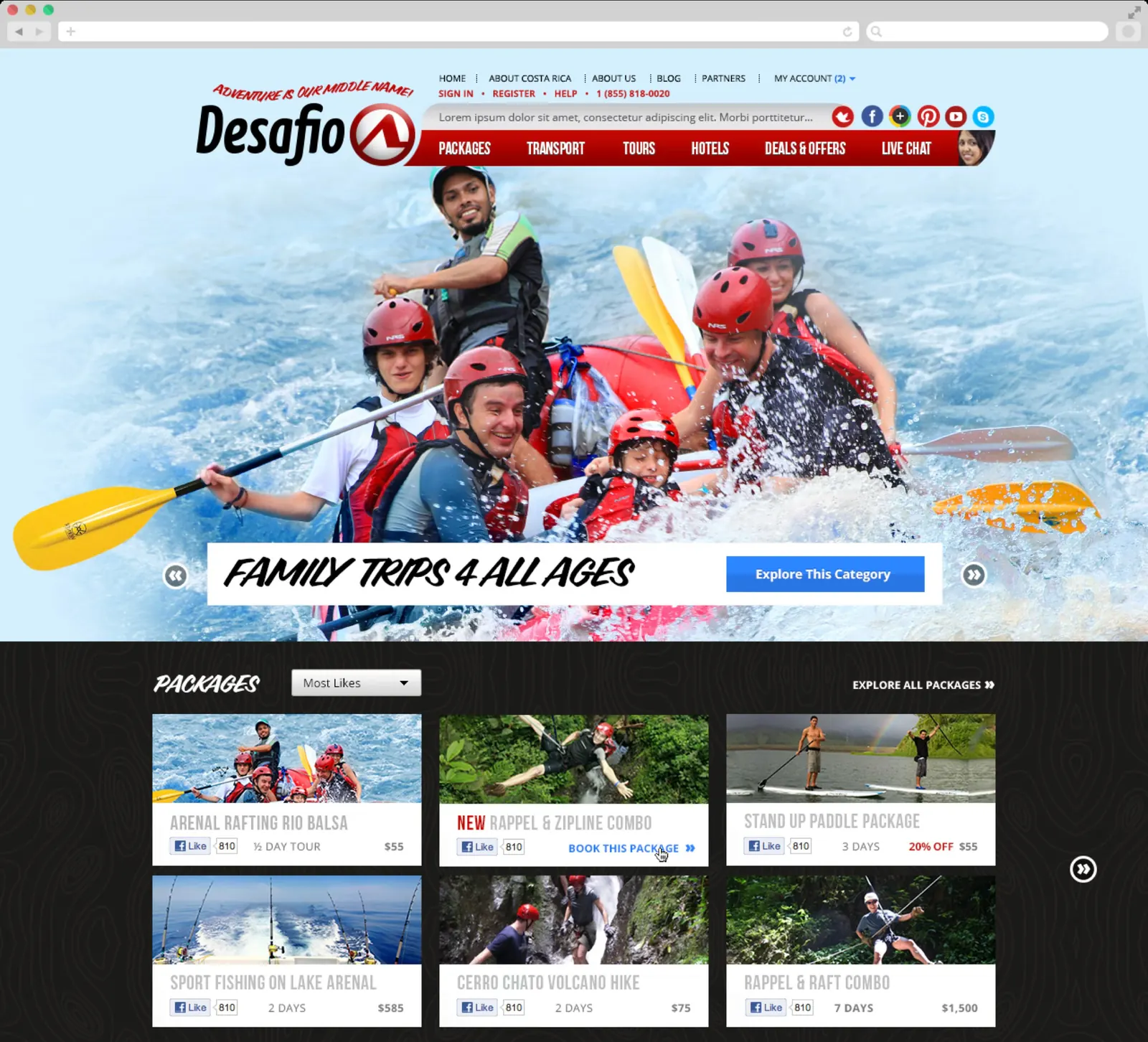 Desafio website after the redesign