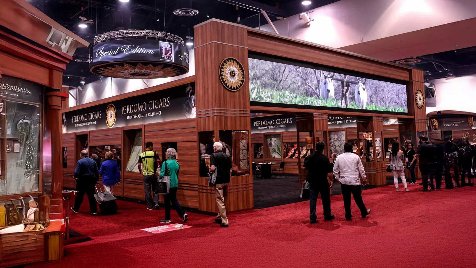 Perdomo Cigars tradeshow booth in Las Vegas
